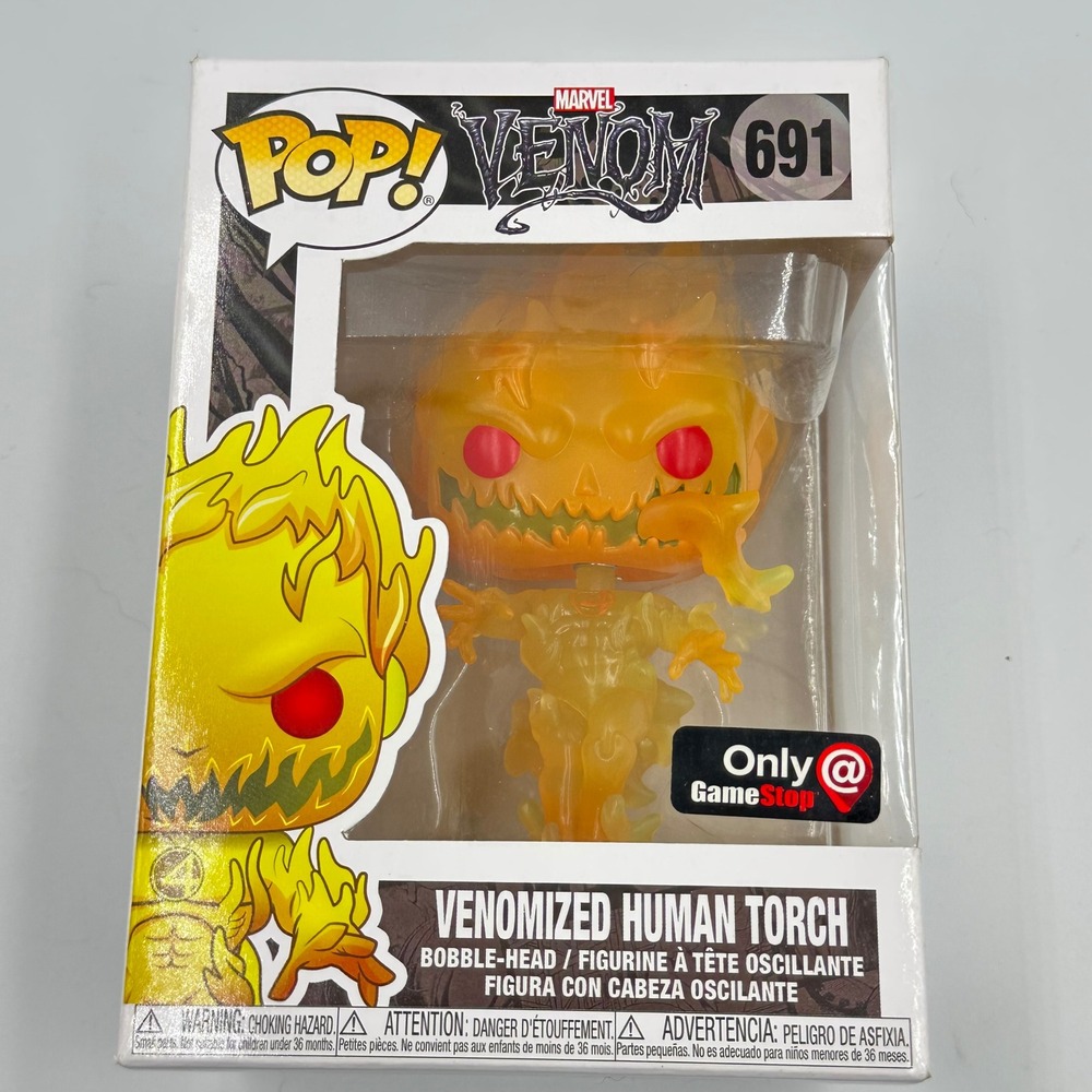 Funko Pop Marvel Venomized Human Torch #691 GameStop Exclusive NIB
